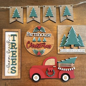 Farmhouse Christmas Tiered tray/ Christmas decor / Tiered tray decor / Christmas / Farmhouse