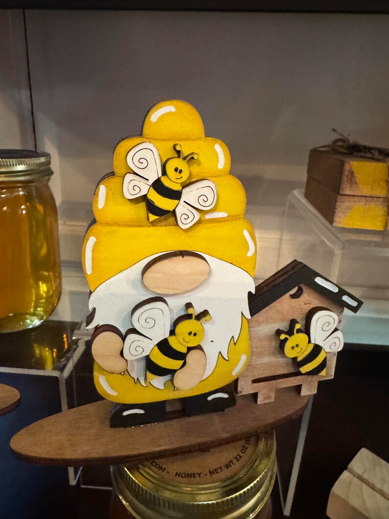 Bee Standing Gnome / Spring / Small Gnome |tiered Tray Decor / Spring ...