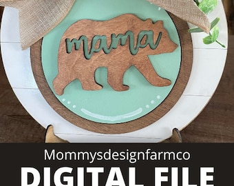Mama Bear SVG | Mama Bear SVG File | Mama Bear Cut File