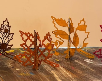 3D Standing Decorative Leave Decor | 3D Decor | Seasonal Decor | Decor | Wood Decor | Fall