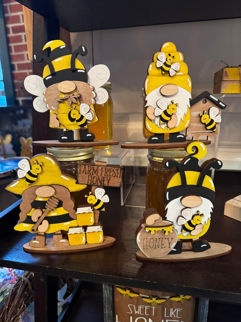 Bee Standing Gnome / Spring / Small Gnome |tiered Tray Decor / Spring ...