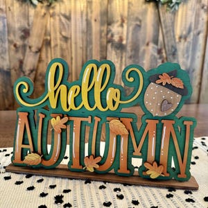 3D Hello Autumn | Autumn Decor | Fall | 3D Decor | Autumn