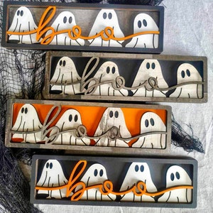 3D Framed Boo Sign | 3D Decor | Seasonal Decor | Decor | Wood Decor | Halloween