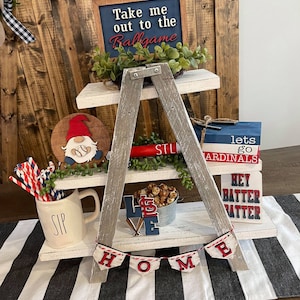 Baseball Tiered Tray /  Baseball Decor / Tiered tray decor