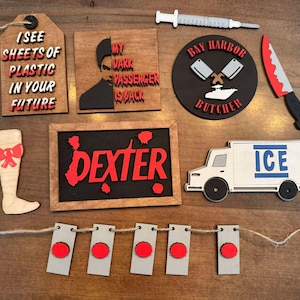 Dexter Tray / Movie decor / Tiered tray Decor / Dexter