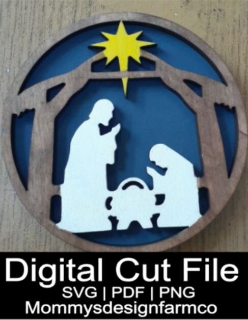 Nativity Insert SVG | Nativity SVG File | Nativity Cut File