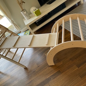 Best offer|Climbing landscape|Set of 3|Pikler|Montessori|Climbing triangle|Climbing arch|Slide|Chicken ladder|Seesaw|fully assembled|Gift