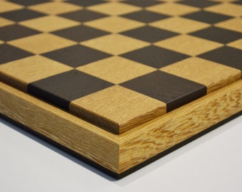 Handmade Wenge Wood Chess Board: Tournament Size