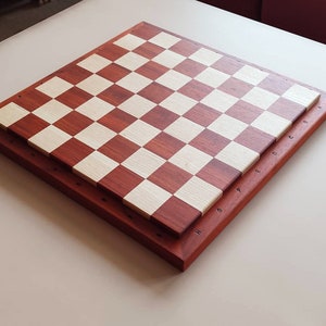 Sycamore with Coordinates Wood Chess Board ♟️ Chess is Art