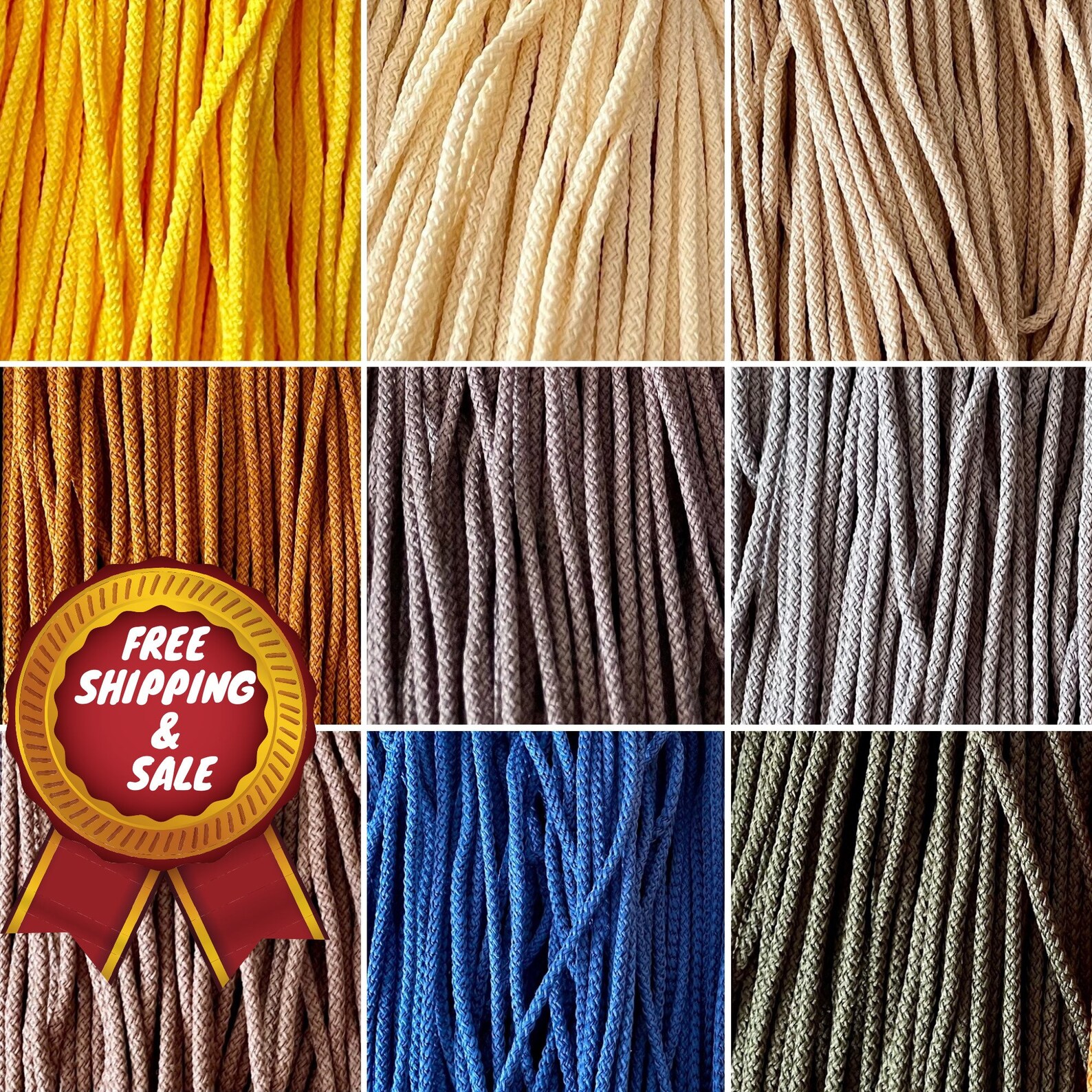 Polyester Cord 3 mm Crochet rope 3 mm Polyester rope for | Etsy