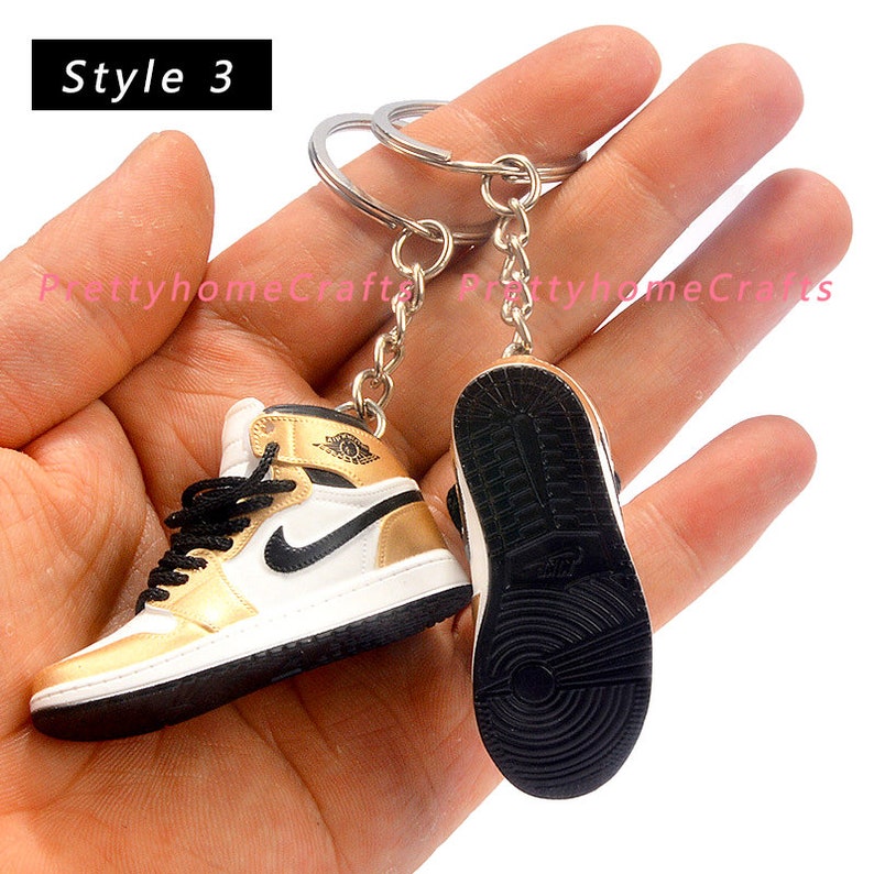 3D Mini Sneaker Keychainmini Keychain 3D Sneaker Etsy
