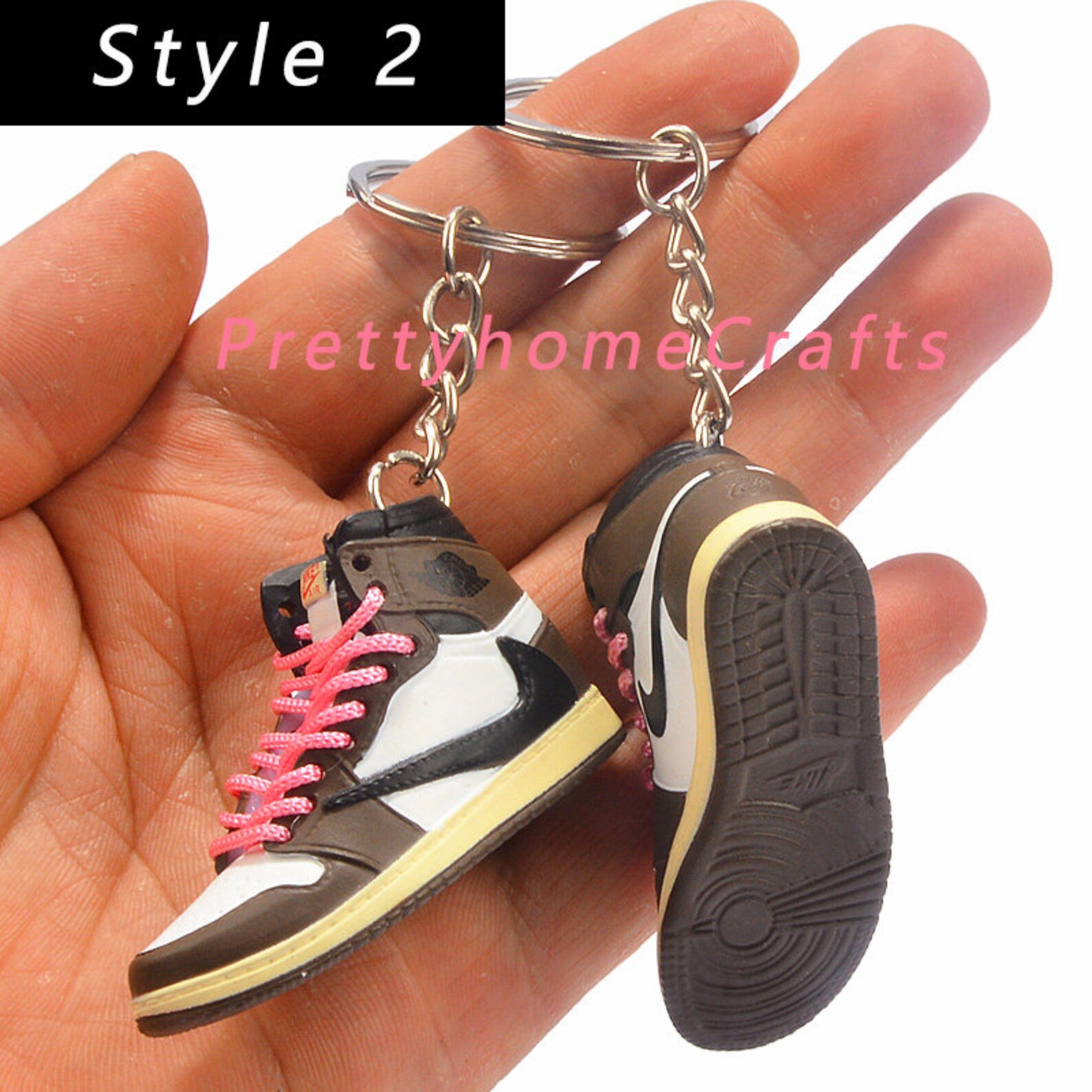 mini nike sneaker keychain