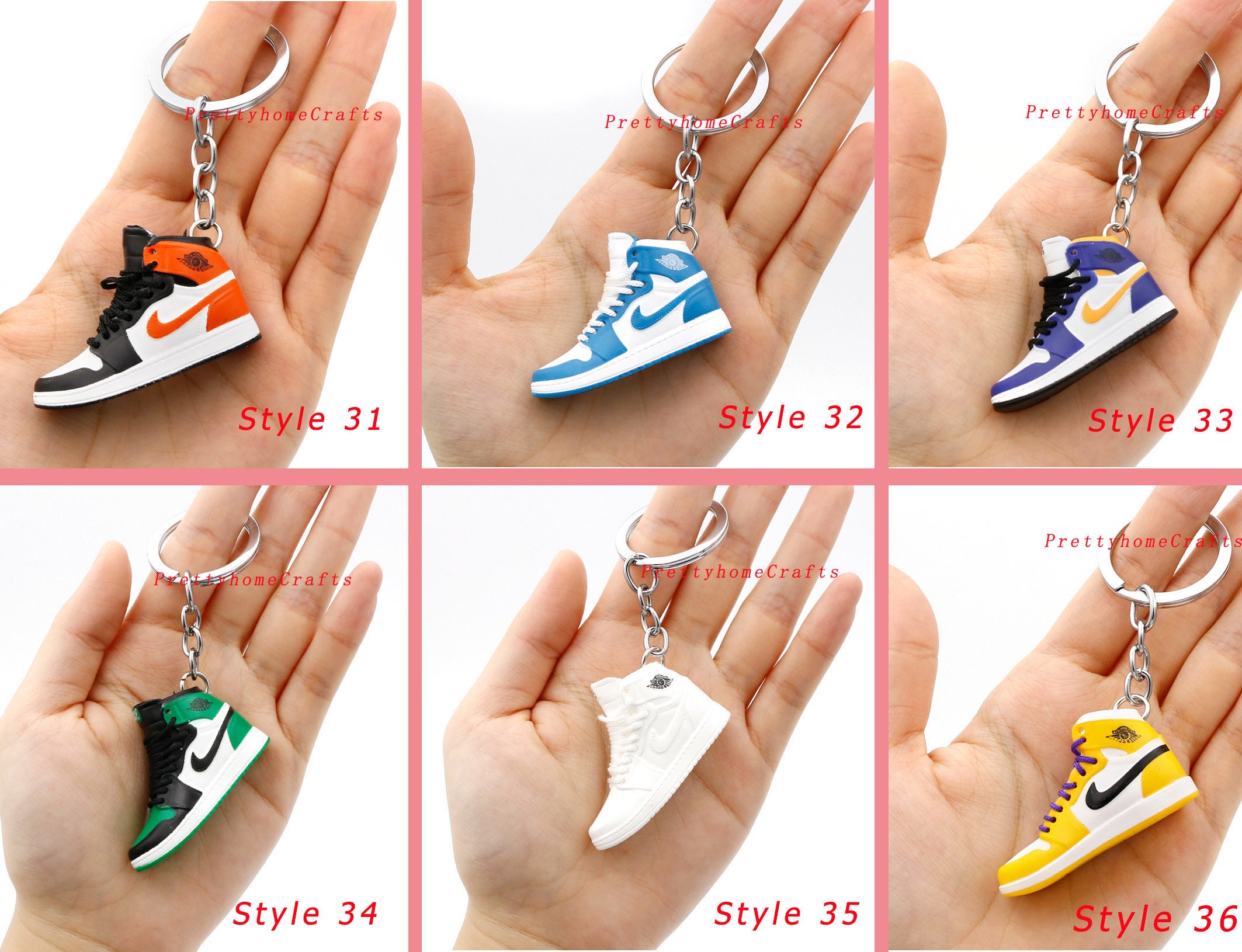 3D Mini Sneaker Keychainmini Keychain 3D Sneaker Etsy Australia