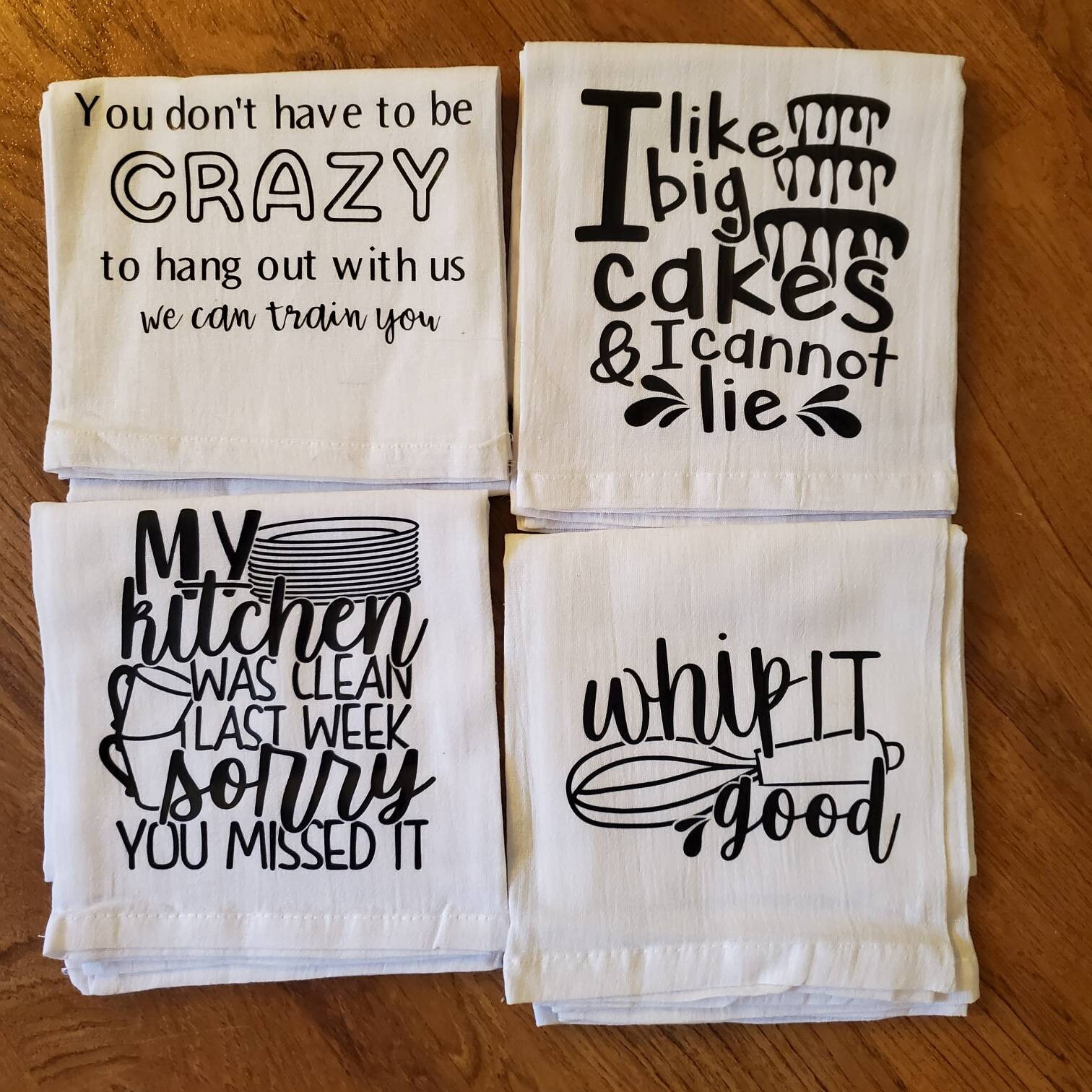 4pk Funny Kitchen Towels-Housewarming Gifts New Home,Funny