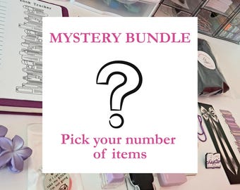 Mystery Bookish Bundle - Pick your number of items, Mystery Gift for Book Lovers, Bookish Stationery Bundle, Annotation Kit