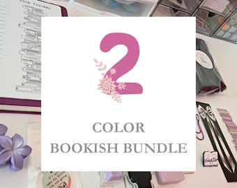 2 Color Bookish Bundle, Mystery Gift for Book Lovers, Bookish Stationery Bundle, Annotation Kit