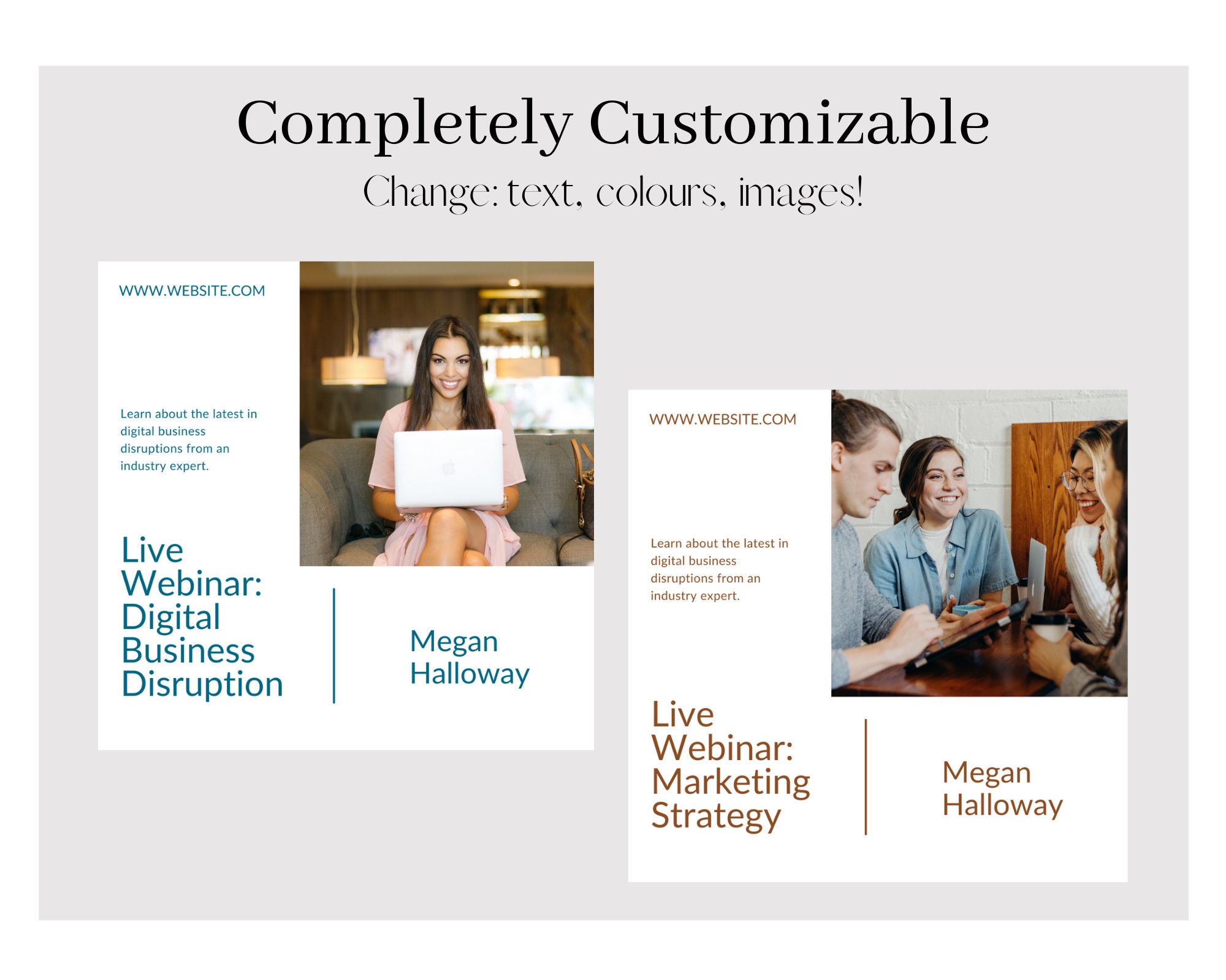 12 LinkedIn Templates Templates for Canva Marketing | Etsy