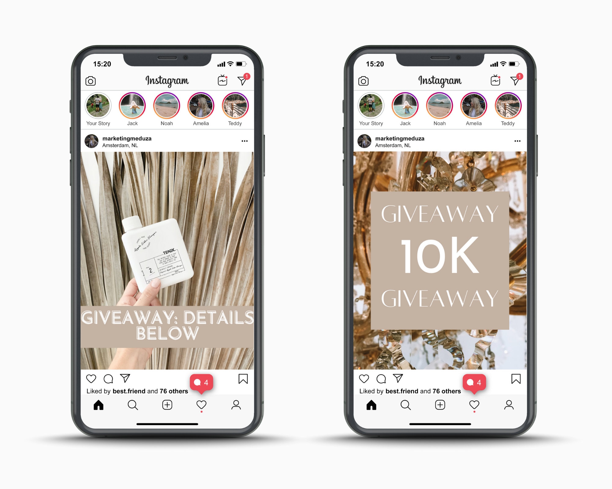 10 Simple Giveaway Instagram Templates Instagram Feed Etsy