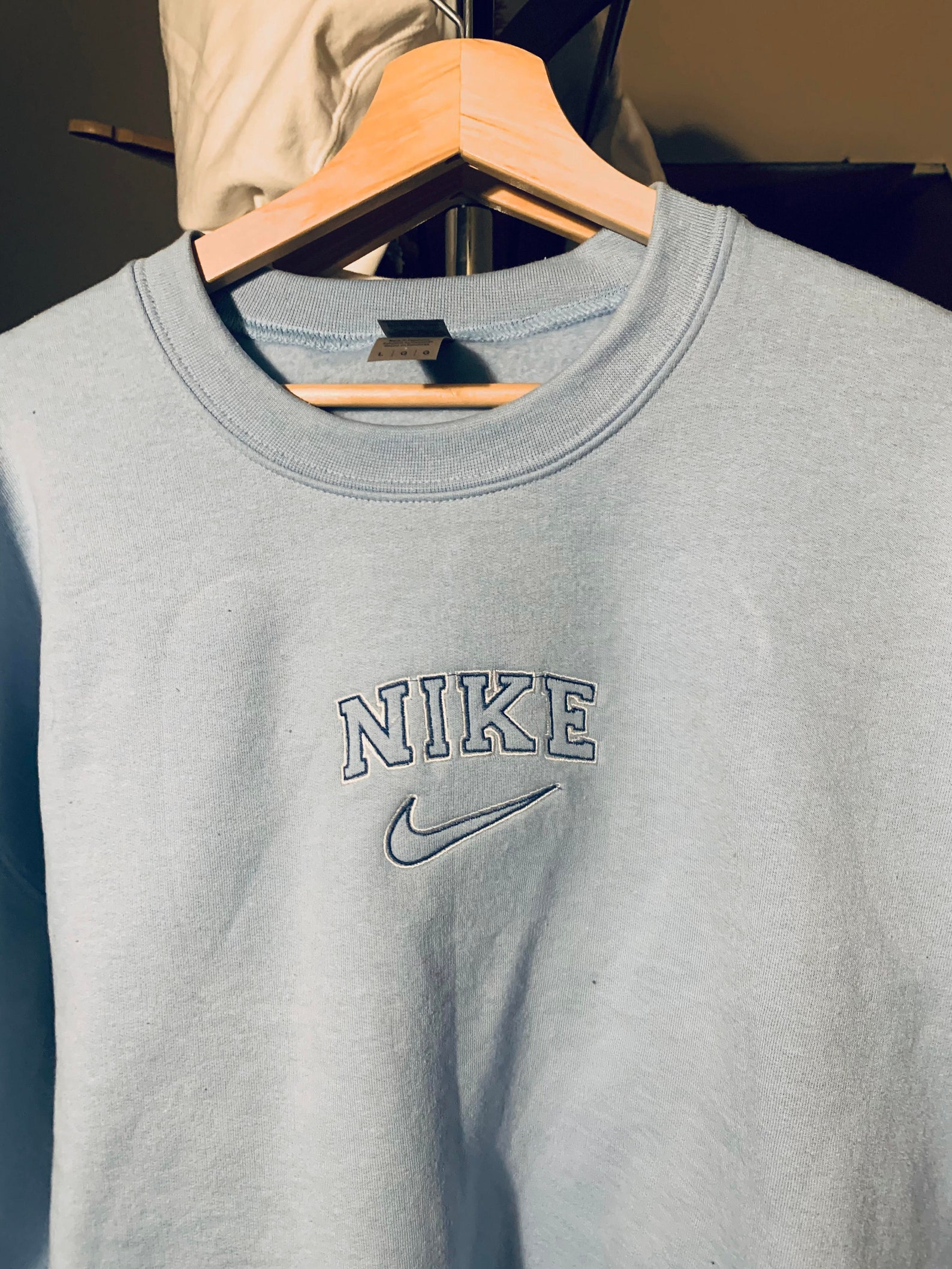 Nike Vintage embroidered Crewneck | Etsy