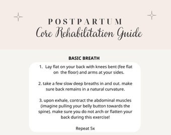 Postpartum Core Rehab/Fitness Guide