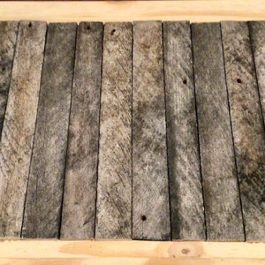 Old Vintage 1880 Reclaimed Plaster Wood Lath Rustic Antique Arts and Crafts for Wall Art Repurposed Barnwood