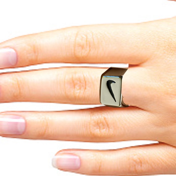 925 Sterling Silver, Nike Ring, Band Ring, Men's Ring