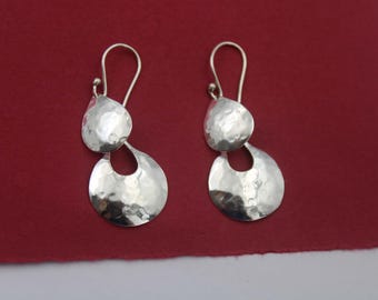 Handmade Sterling Silver Dangle Earrings: Artisan Drop Jewelry
