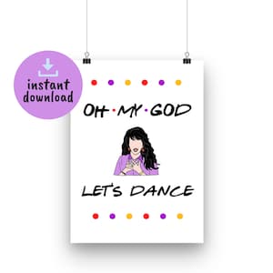 Friends Party Sign - Oh my god! | Instant Download | Funny Printable Poster | Friends Party Decorations | Birthday | Graduation