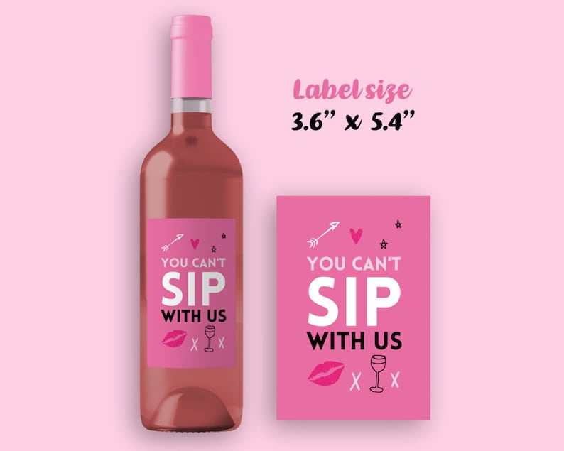 Mean Girls Wine Labels 6 Wine Bottle Labels Mean Girls Etsy
