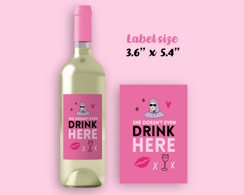 Mean Girls Wine Labels 6 Wine Bottle Labels Mean Girls Etsy
