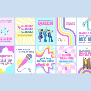 Mamma Mia Party Decorations Bundle / 26 Posters & Photobooth Props
