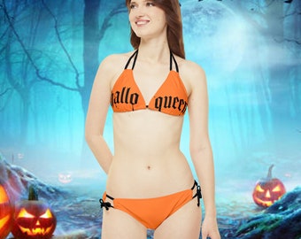 Ensemble de bikini à bretelles d'Halloween