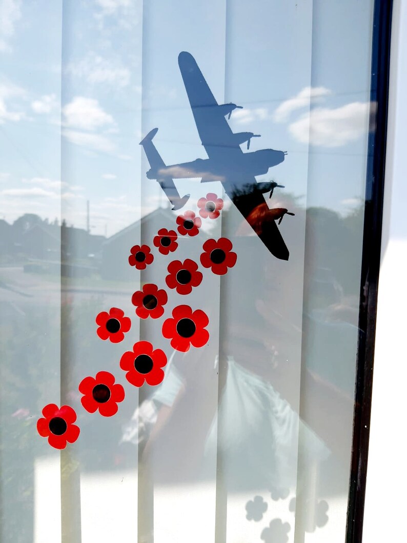 Remembrance Day Window Vinyl Car Decal Stickers Poppy Vinyl Etsy UK
