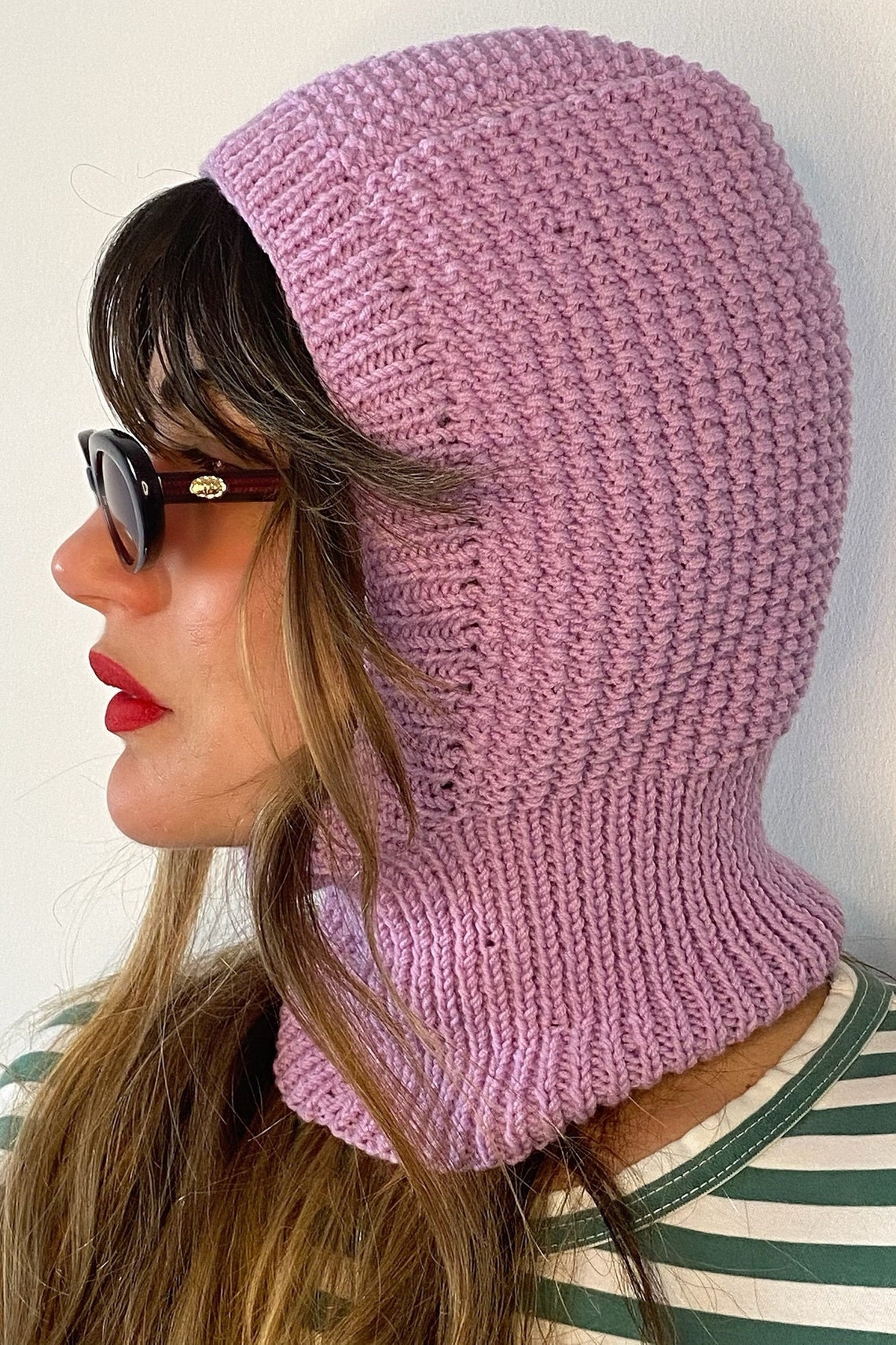 Balaclava de moda de punto a mano en la mejor lana 100 Etsy