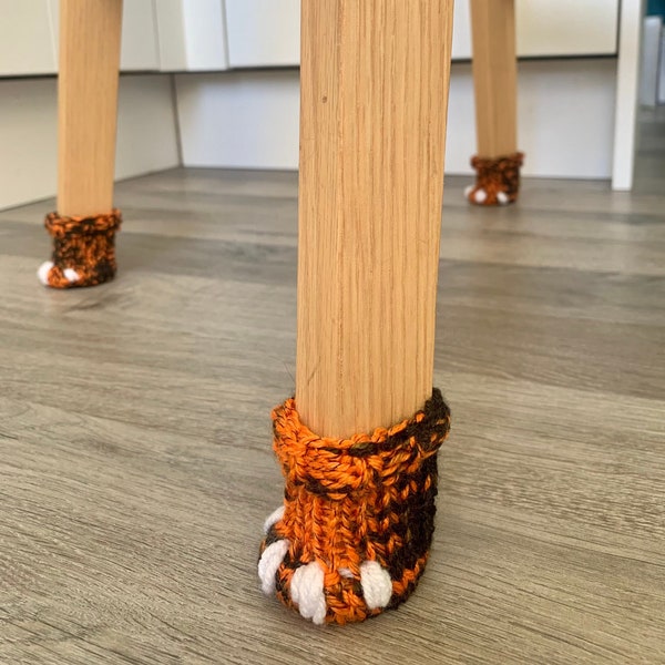 Tiger Paw Knitted Chair Socks - PACK OF 4