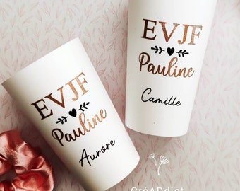 Personalized cups EVJF, EVG, wedding, best man, bridesmaid, groomsman...