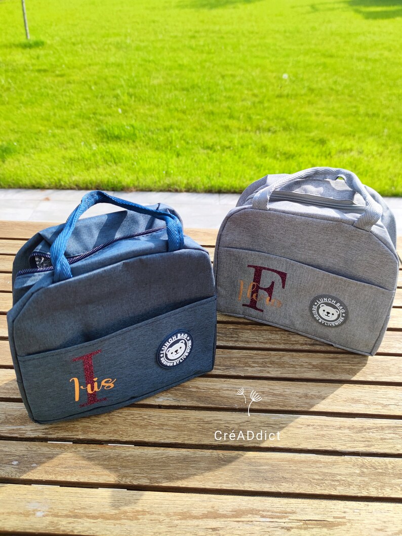 Lunch Bag personnalisé, gouter enfant, sac isotherme, crèche, nounou, école bild 1