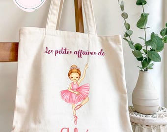Sac en toile personnalisé, totebag personnalisé, sac en tissu personnalisable | pour école, crèche, maternelle, nourrisse, sc à chausson