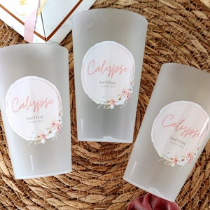 Reusable personalized cups for weddings, baptisms, birthdays, bachelorette parties, bachelorette parties, cousins, parties, events, school celebrations, etc. image 5