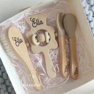 Personalized wooden birth box, wood engraving