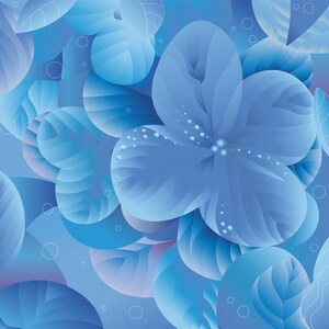 Flores azul imprimible arte de la pared, descarga digital, cartel original, decoración de la pared cartel de flores azules