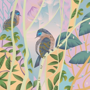 Vögel Poster, druckbare Wandkunst, digitaler Download, Vögel Kunst-Druck, schöne Geschenke, Vogelkunst