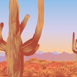 Kaktus Druck, druckbare Wandkunst, Wüste Wand Kunst Digitaler Download, Kaktus Wandkunst, Wüstenkaktus Poster,südwestern Dekor