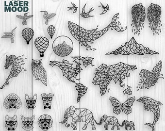 Download Geometric Animal Svg Etsy