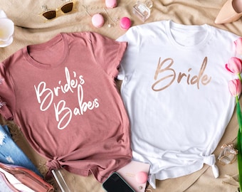 Brides Babes Shirt, Bachelorette Party Shirt, Babe of Honor Shirt, Bride Shirt, Bridesmaid Gift, Bridesmaid Shirt, Wedding Party Shirt