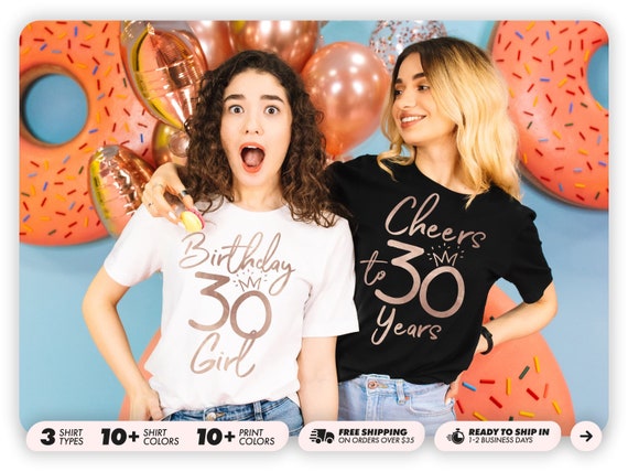Womens Gold 30th Birthday Shirt Birthday Girl Shirt Womens Gold 30th Birthday Shirt Birthday Girl Shirt