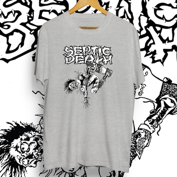 Septic Death - Skater Shirt (hardcore Punk Trashcore) - Etsy