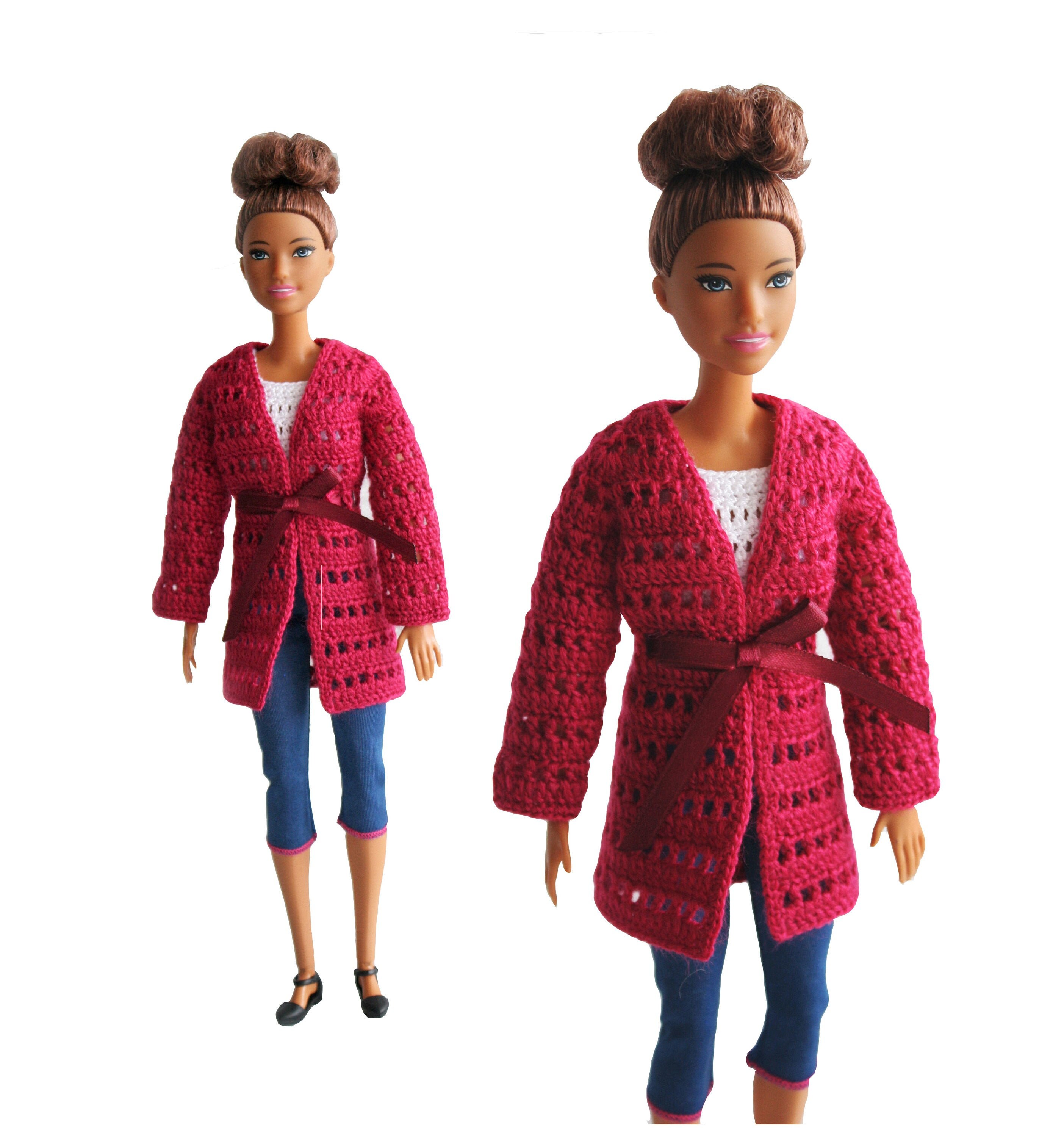 Barbie Clothes. Crocheted Cardigan for Barbie Doll. Etsy