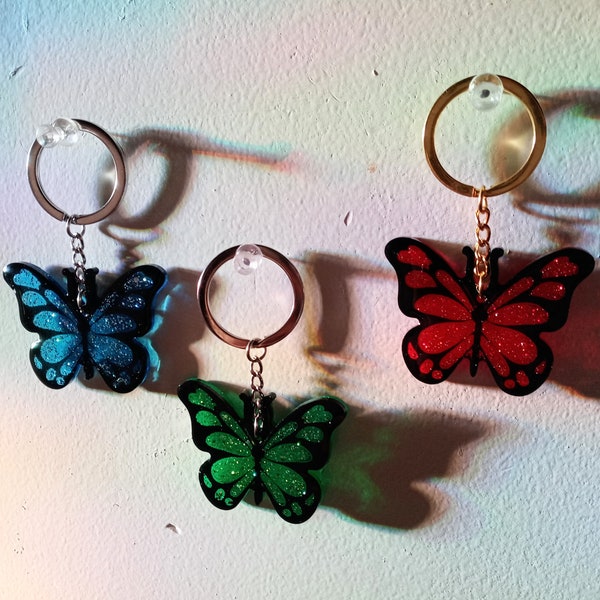 Suncatcher Butterfly keychains
