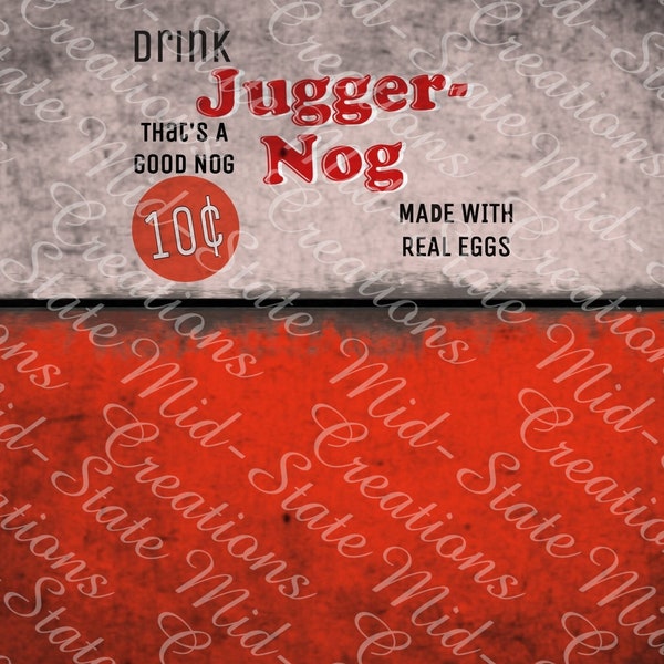 Jugger-nog digital cup design